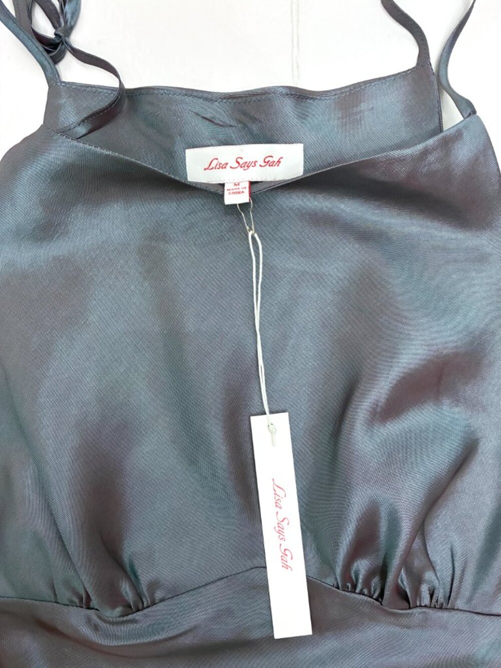 Lisa Says Gah Lucy Top in Opal Blue - Size M - Picture 6 of 9